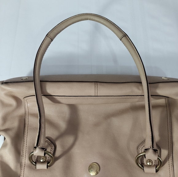 Coach Addison Spectacular Handcrafted Beige Leather Satchel Tote Shoulder Bag - Picture 10 of 14